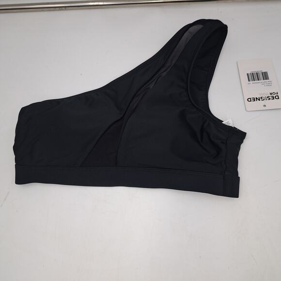 CUPSHE Black Mesh High Waist Bikini Swimsuit Tank Top 2 Pieces BathingSuit XS - Picture 4 of 12